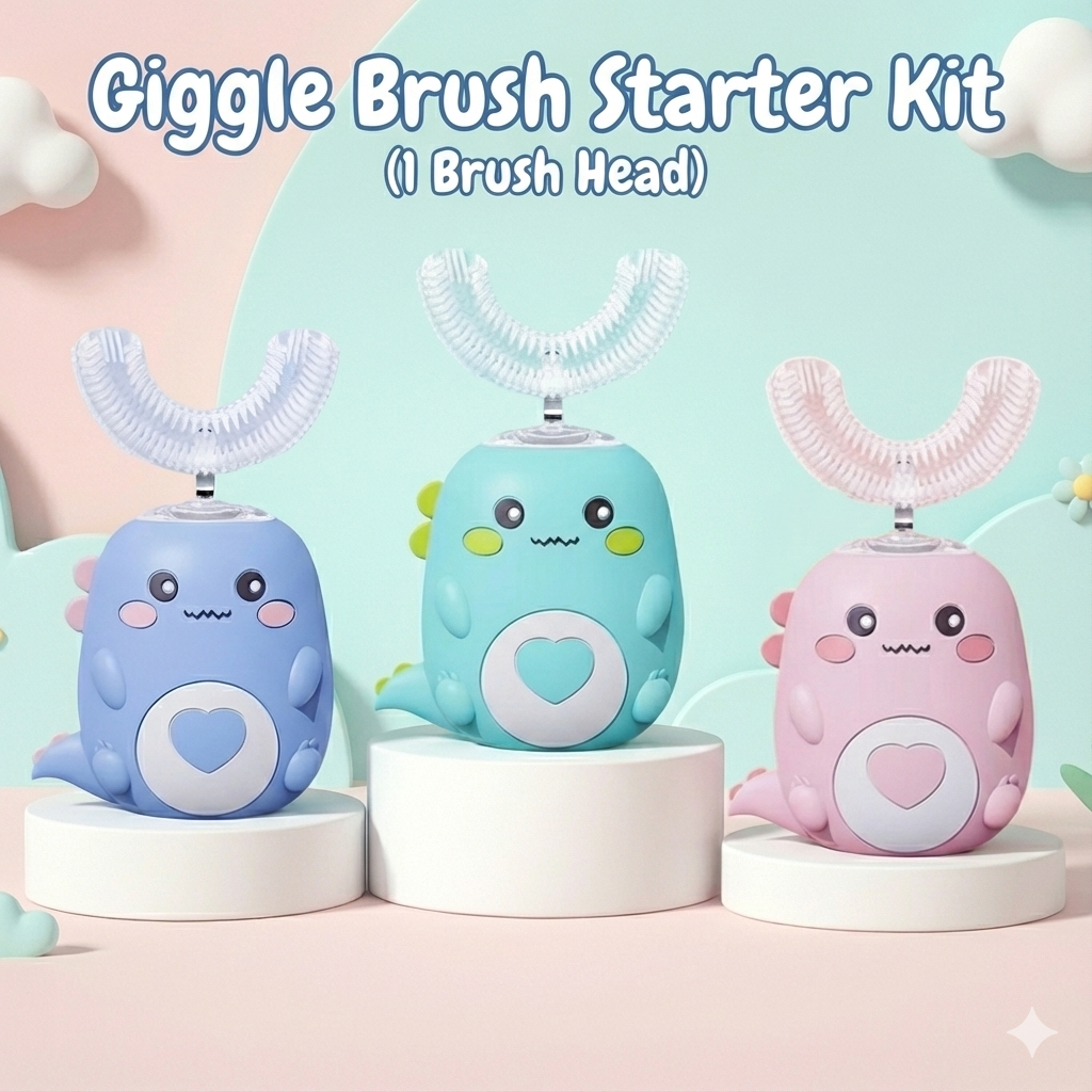 The Giggle Brush Starter Kit (1 Brush Head)